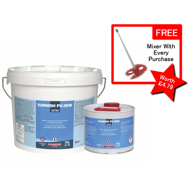 Varnish PU 2KW - water based PU + Mixer